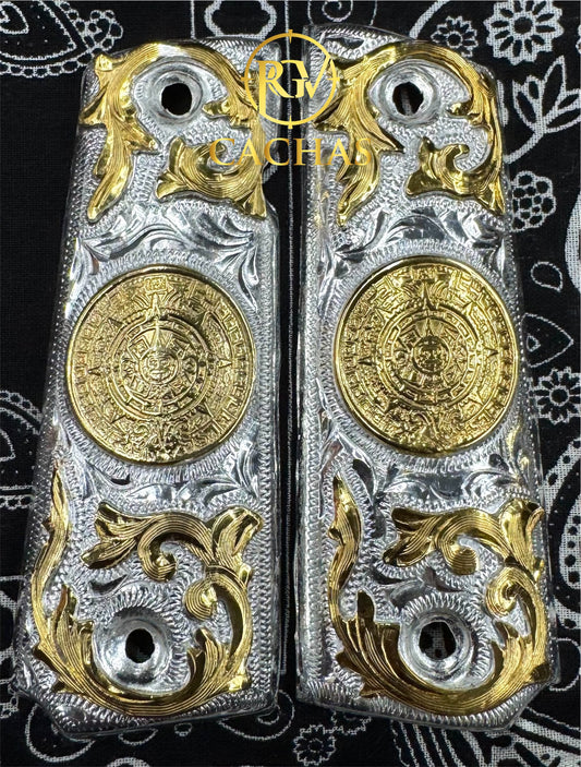 1911 Full Size Calendario Azteca Grips