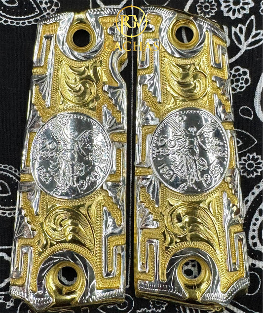 1911 Full Size Centenario Greek Border Grips