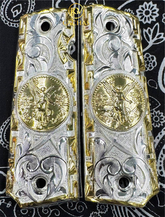 1911 Full Size Centenario Greek Border Grips