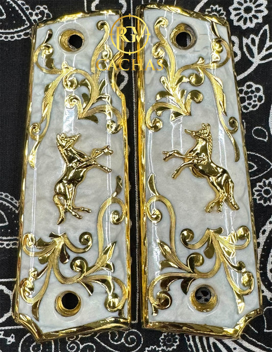 1911 Full Size Colt Horse Scroll Grips
