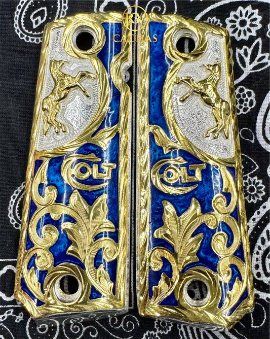 1911 Full Size Colt Horse Scroll Grips