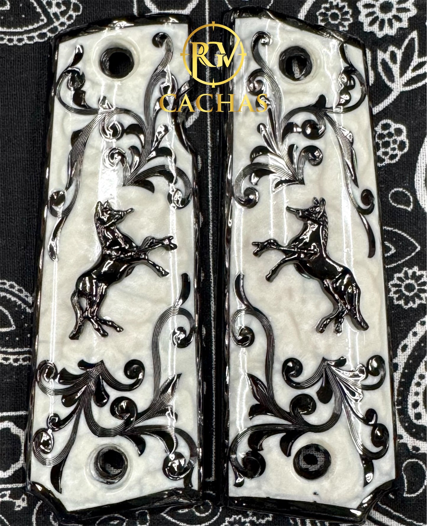 1911 Full Size Colt Horse Scroll Grips