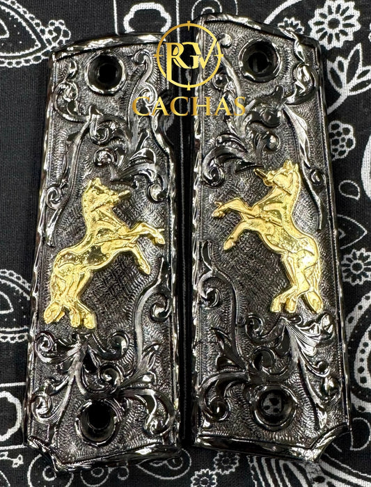 1911 Full Size Colt Horse Scroll Grips