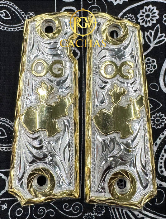 1911 Full Size Custom Initials Jalisco Grips