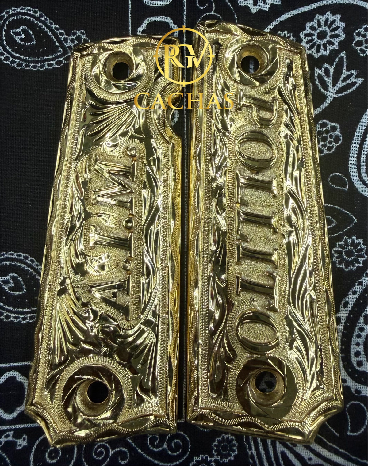 1911 Full Size Custom Initials Name Grips
