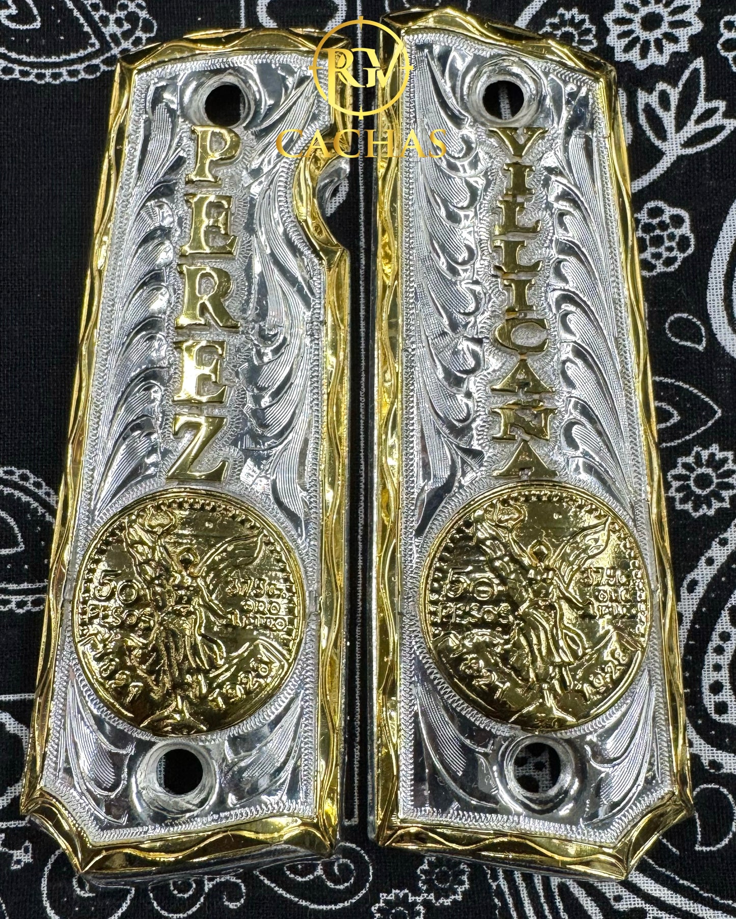 1911 Full Size Custom Name Centenario Grips