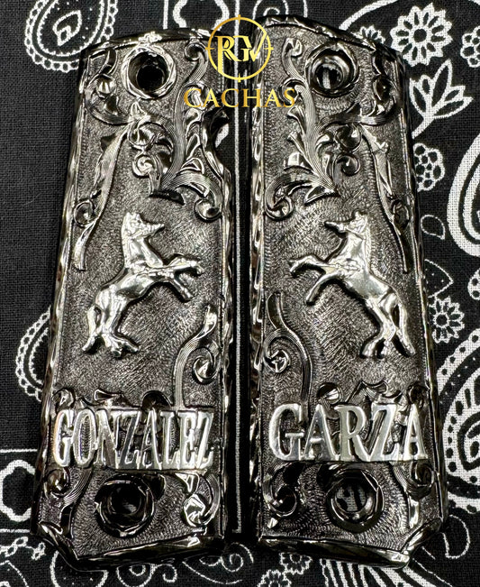 1911 Full Size Custom Name Colt Horse Grips