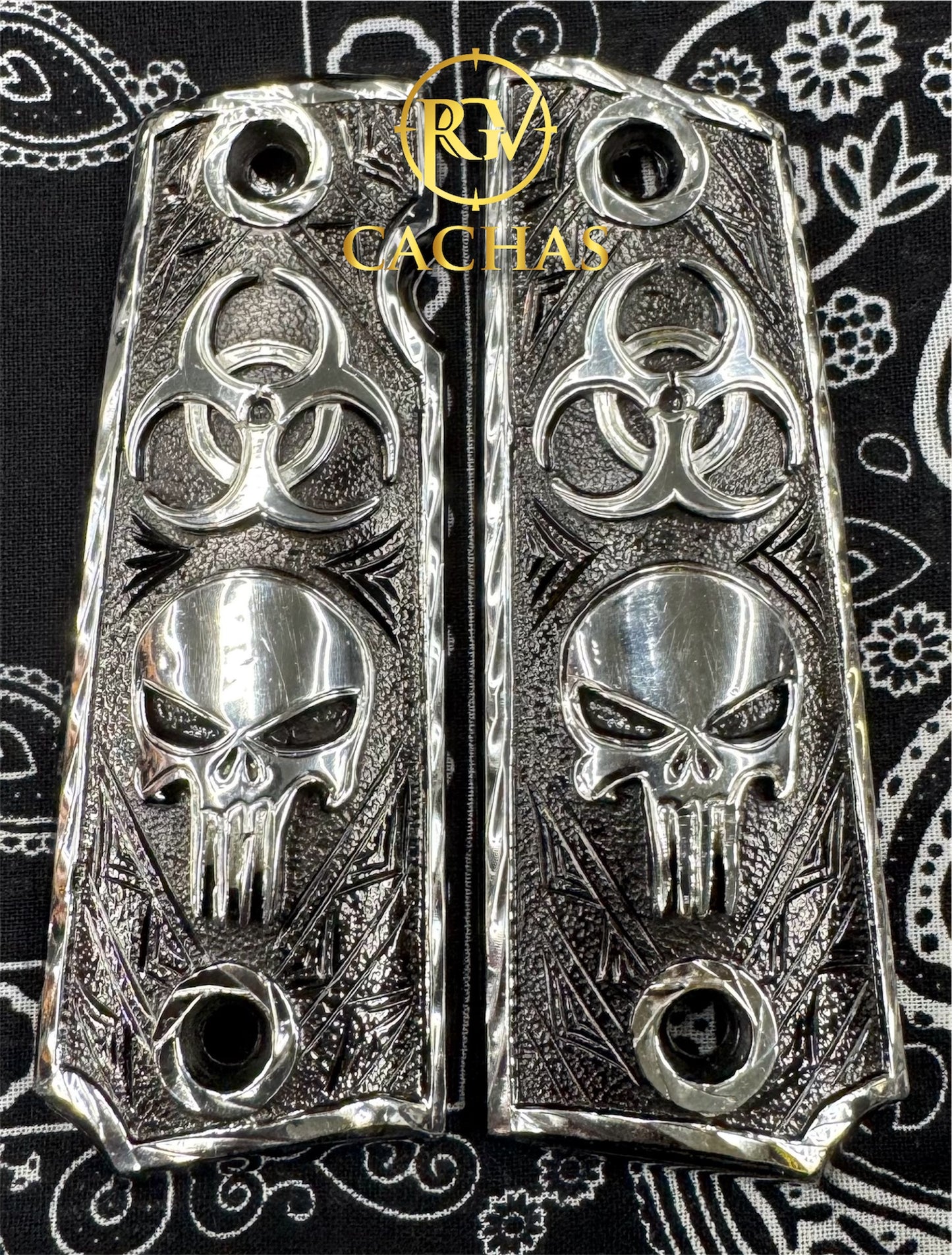 1911 Full Size The Punisher Toxic Grips