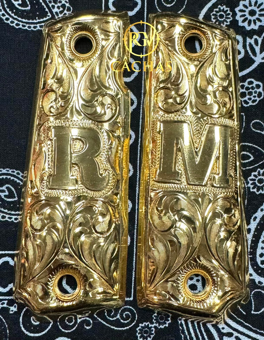 1911 Full Size RM Initials Grips