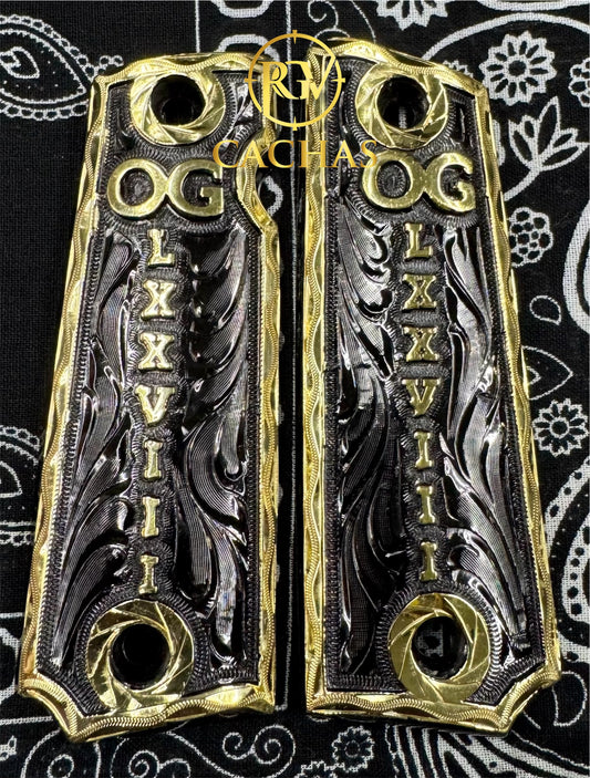 1911 Full Size Custom Initials Grips