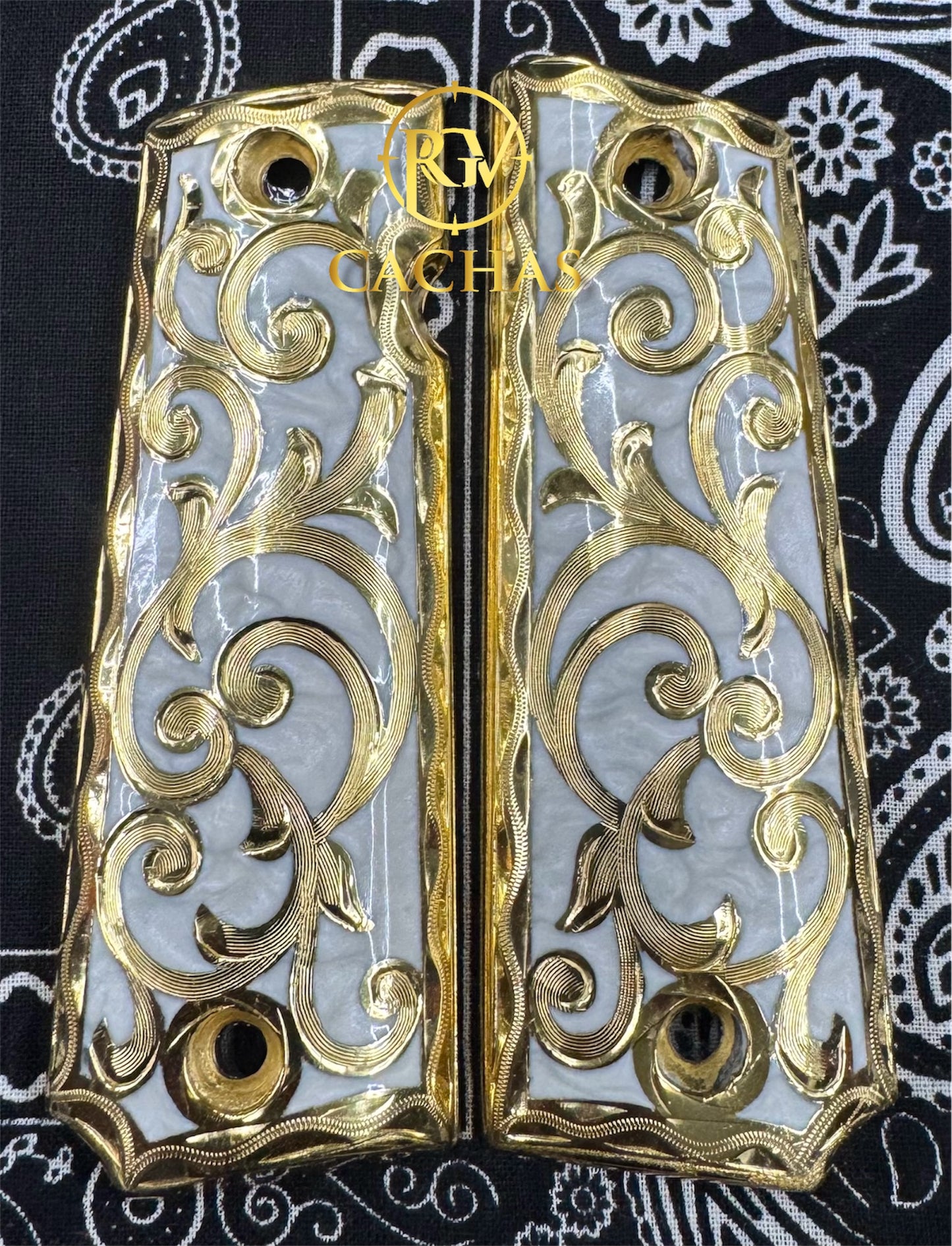 1911 Full Size Scroll Grips