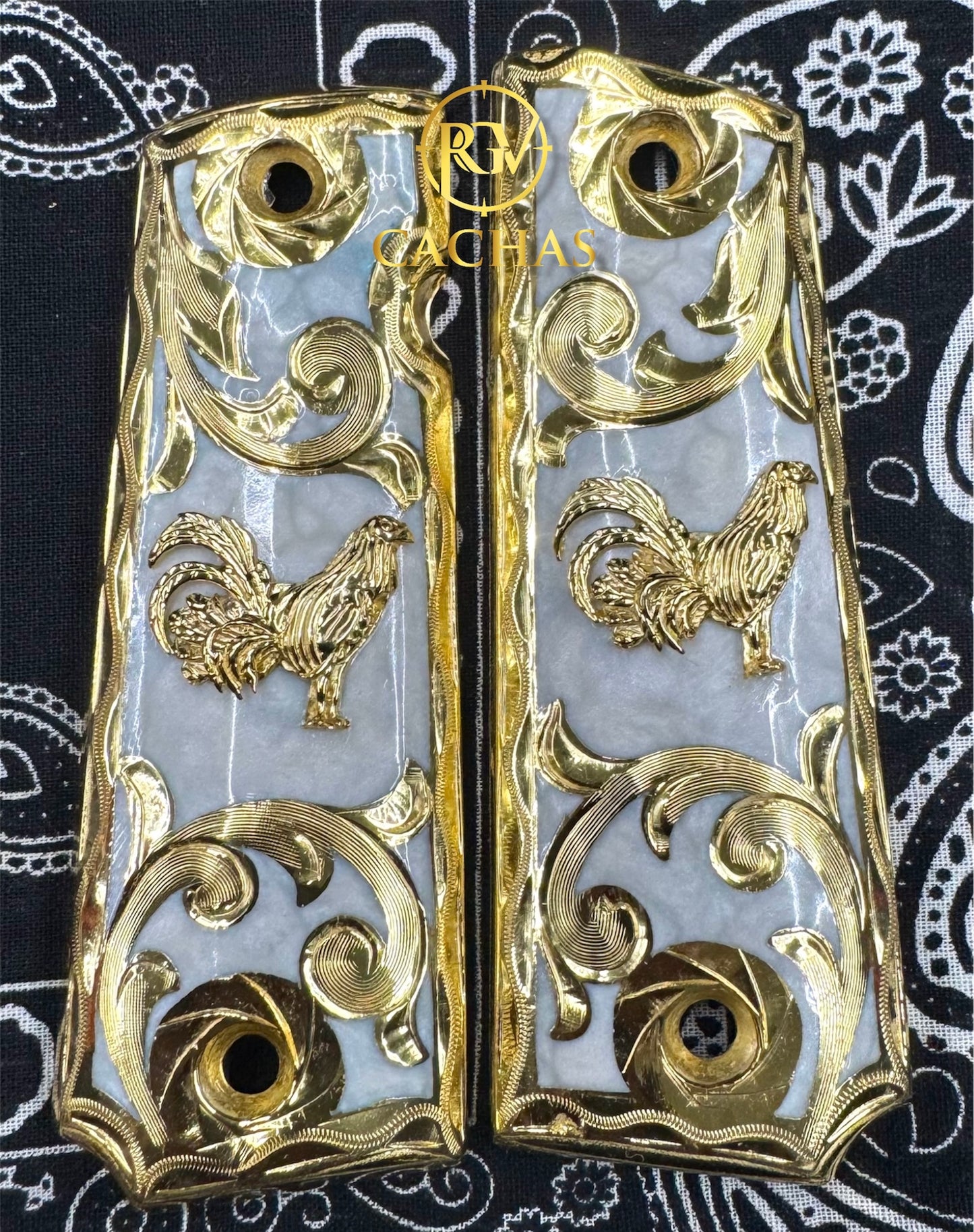 1911 Full Size Gallo Scroll Grips