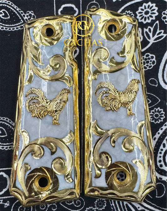 1911 Full Size Gallo Scroll Grips