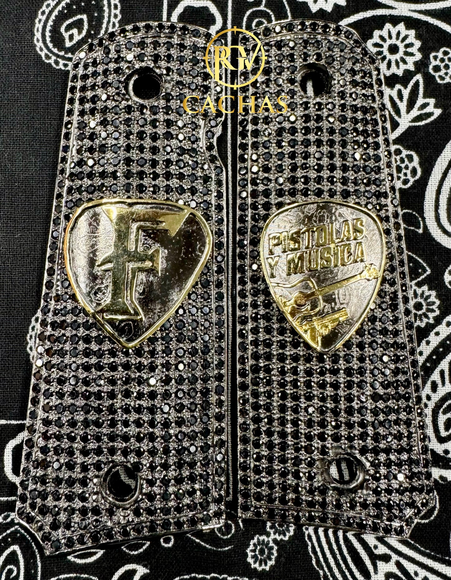 1911 Full Size Custom Logo CZ Grips