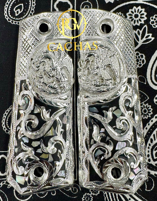 1911 Full size Mexico Eagle Nacar Grips