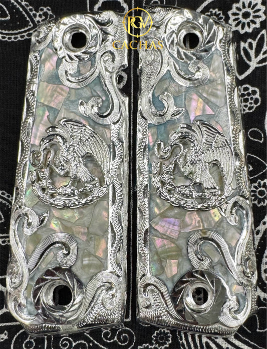 1911 Full Size Mexico Eagle Nacar Grips