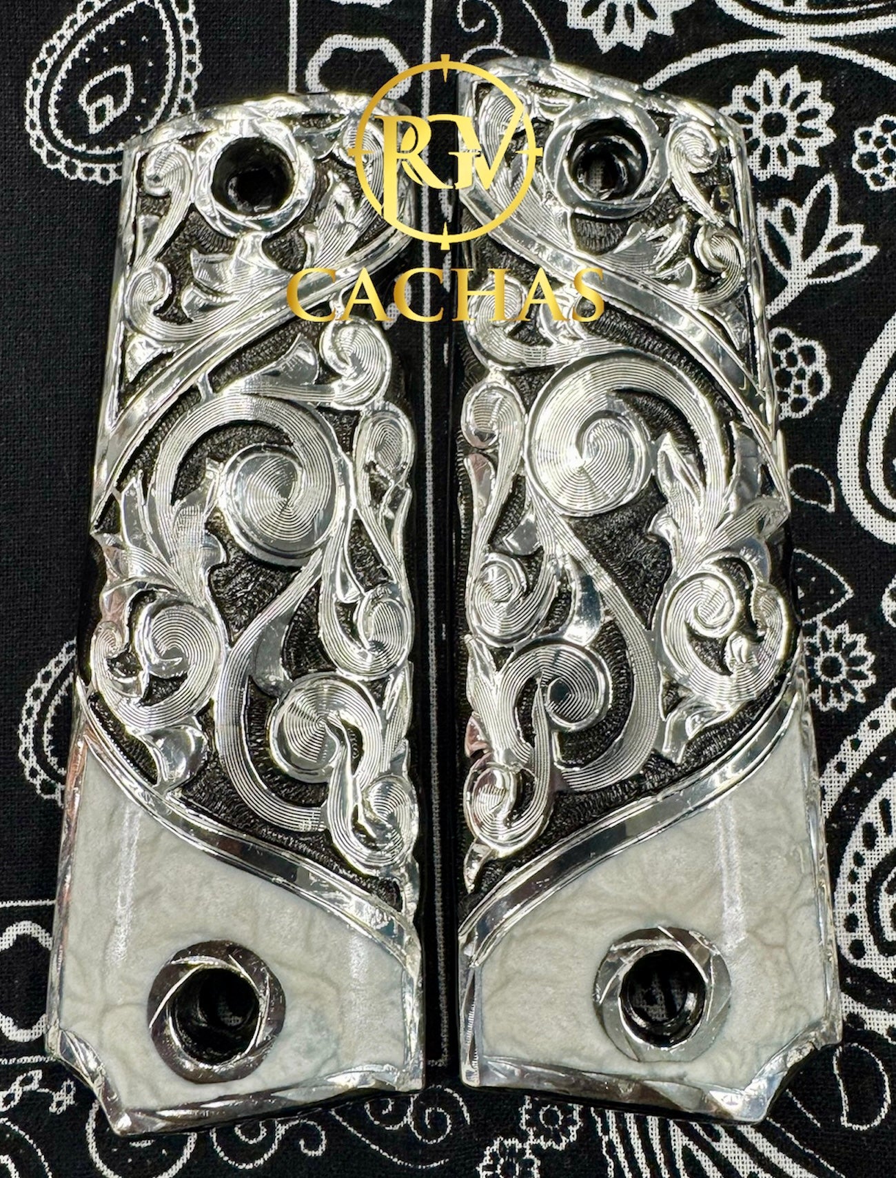 1911 Full Size Scroll Grips