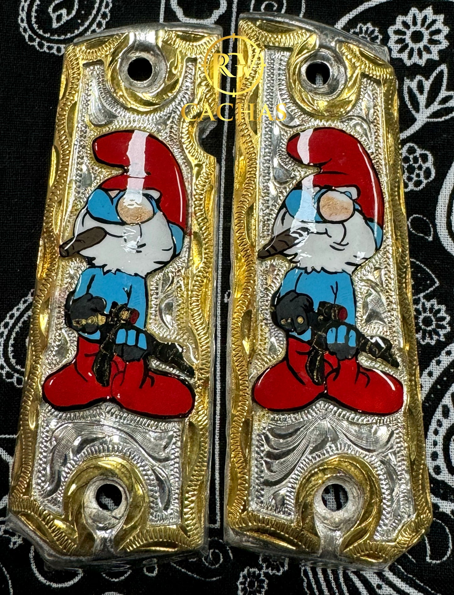 1911 Full Size Papa Smurf Grips