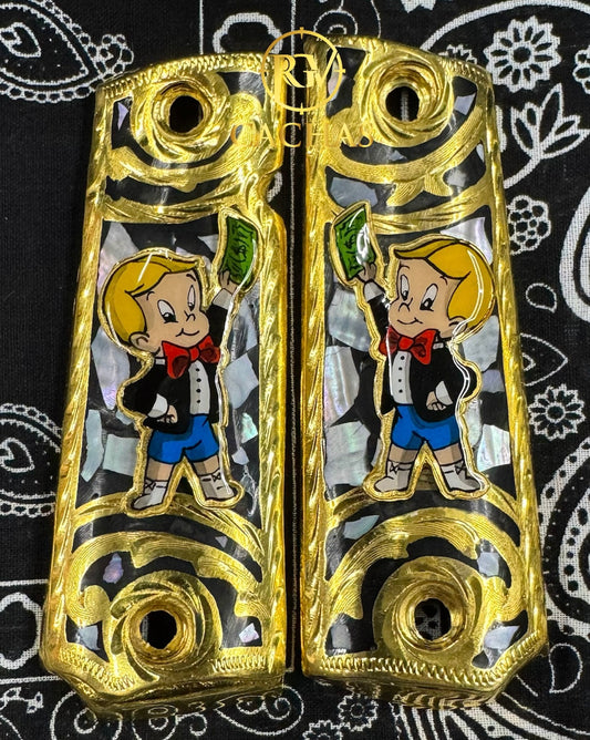 1911 Full Size Richie Rich Money Nacar Grips