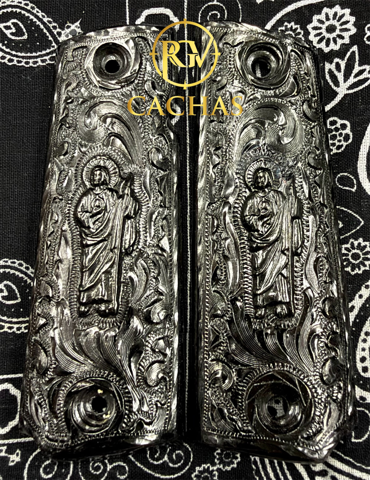 1911 Full Size San Judas Scroll Grips
