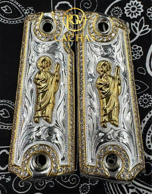 1911 Full Size San Judas Stone Grips