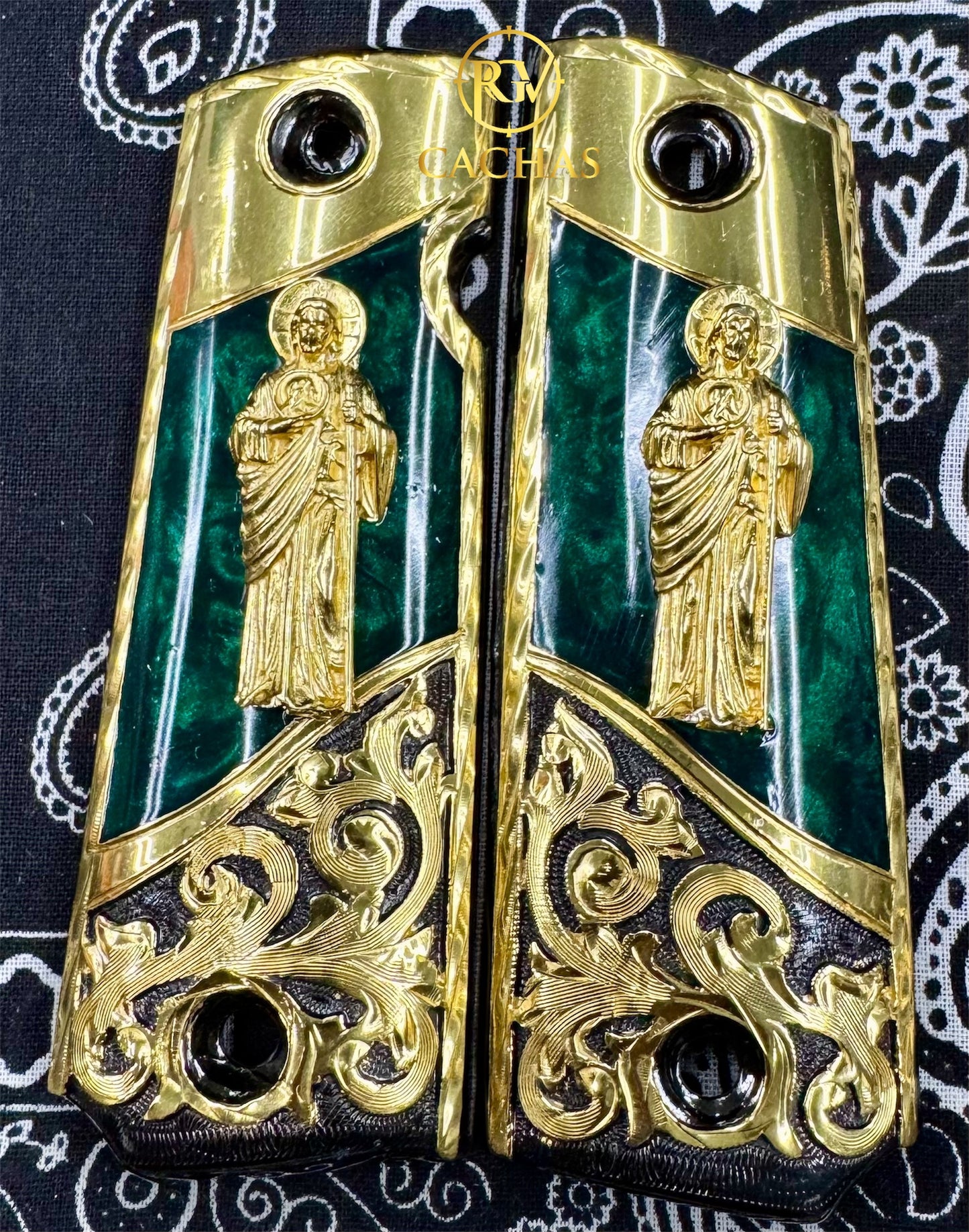 1911 Full Size San Judas Scroll Grips