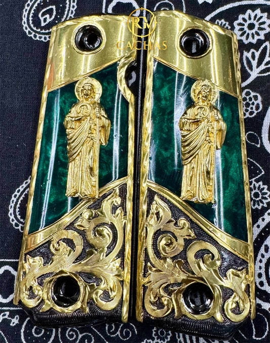 1911 Full Size San Judas Scroll Grips