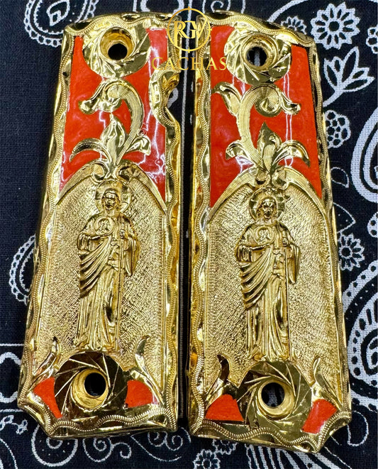 1911 Full Size San Judas Scroll Grips