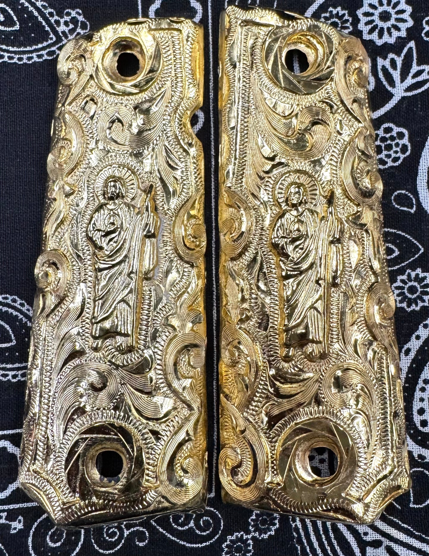 1911 Full Size San Judas Scroll Grips