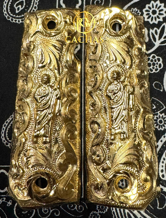 1911 Full Size San Judas Scroll Grips