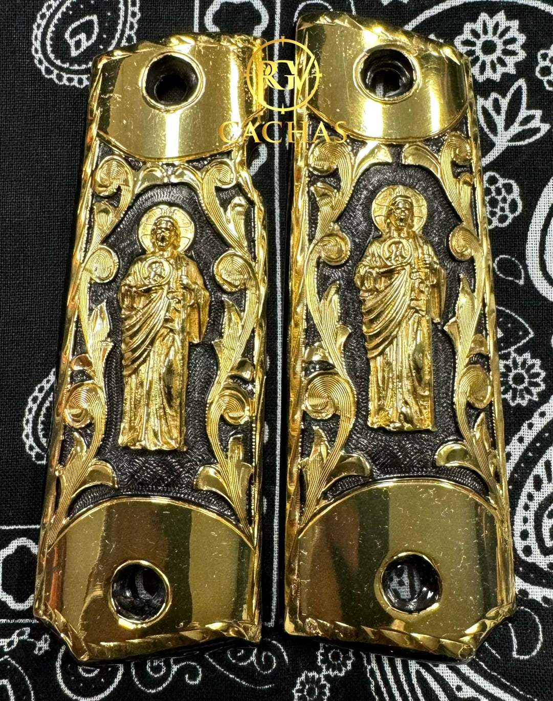 1911 Full Size San Judas Scroll Grips