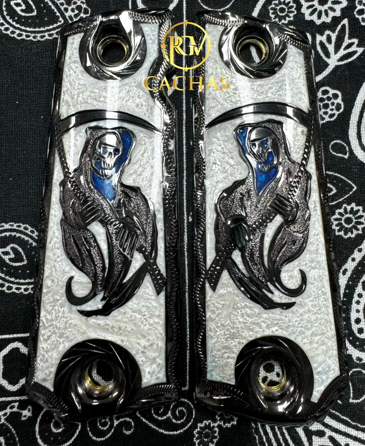 1911 Full Size Santa Muerte Grips