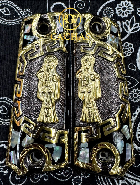 1911 Full Size Santa Muerte Nacar Grips