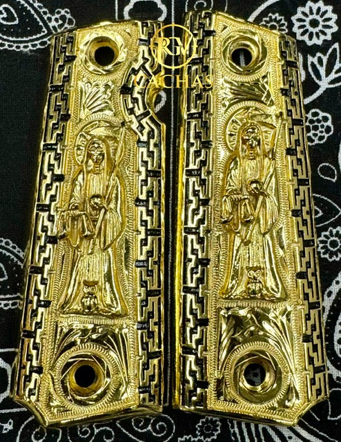 1911 Full Size Santa Muerte Greek Border Grips