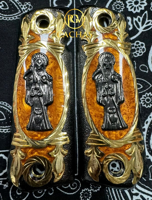 1911 Full Size Santa Muerte Grips