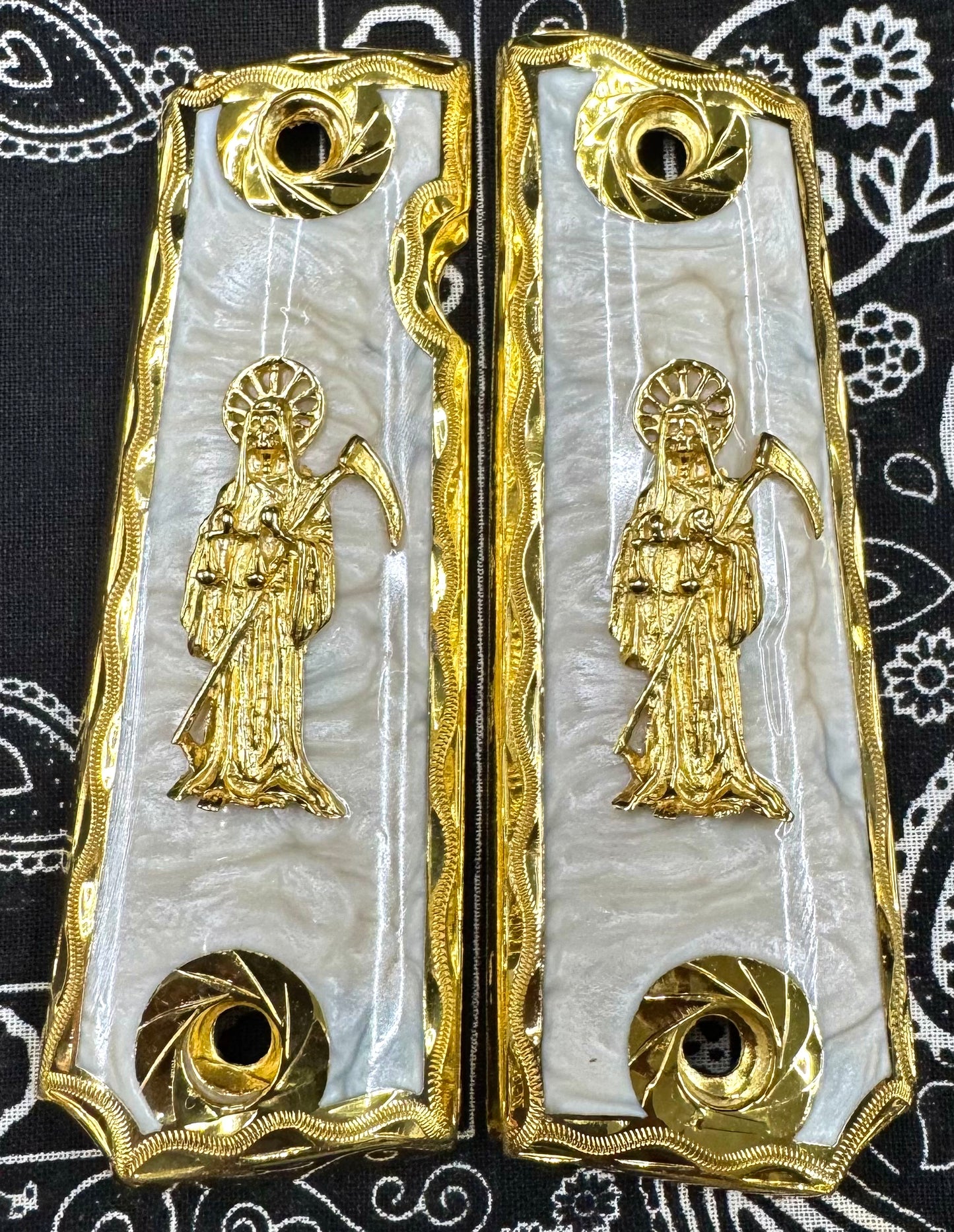 1911 Full Size Santa Muerte Grips