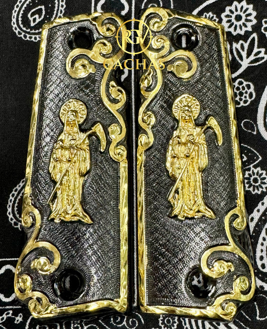 1911 Full Size Santa Muerte Scroll Grips