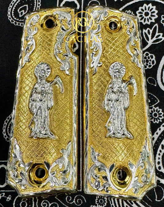 1911 Full Size Santa Muerte Scroll Grips