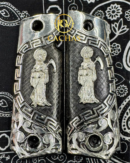 1911 Full Size Santa Muerte Greek Border Grips