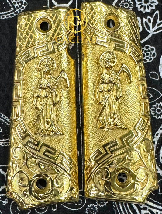 1911 Full Size Santa Muerte Greek Grips
