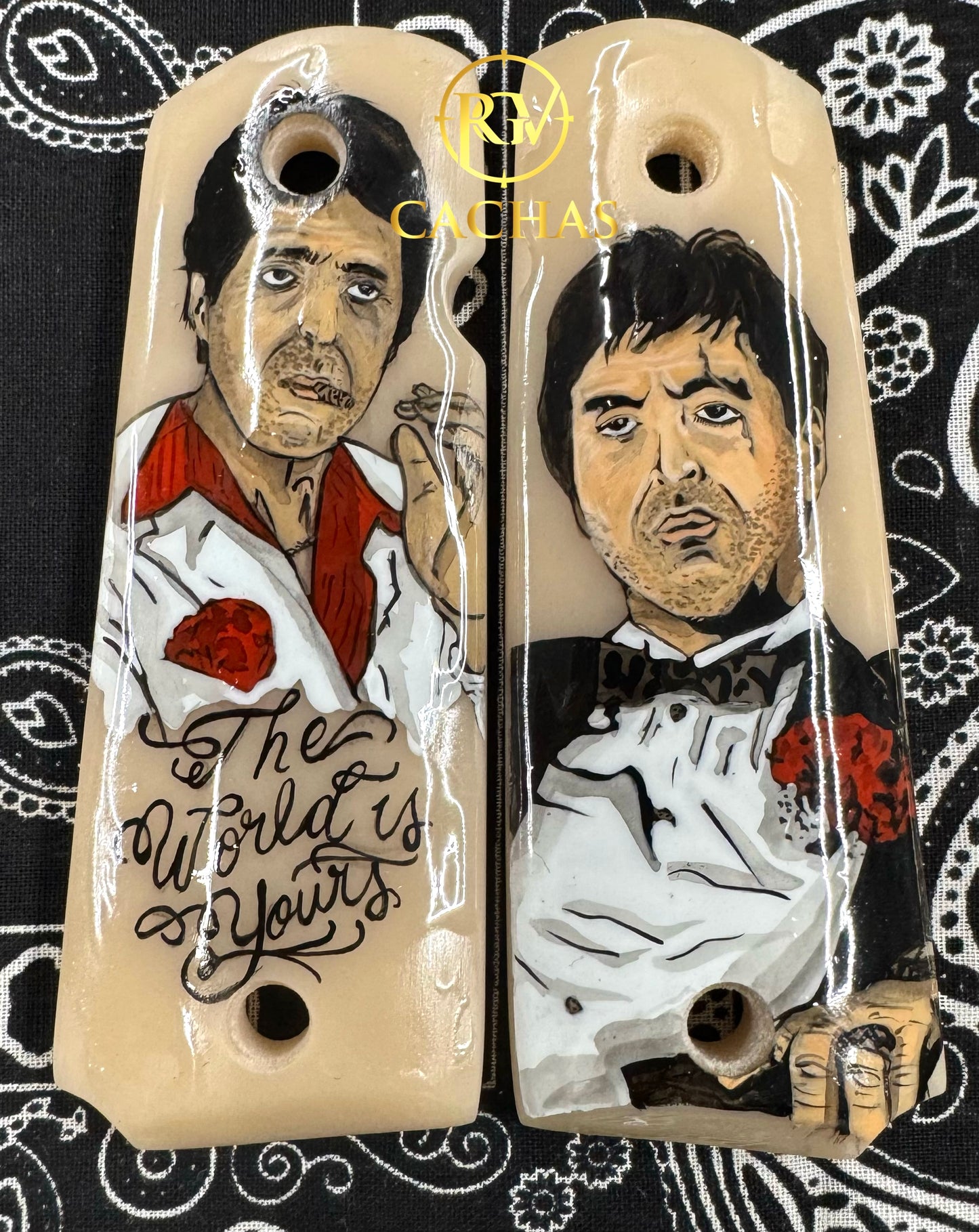 1911 Full Size Scarface The World Is Yours Grips