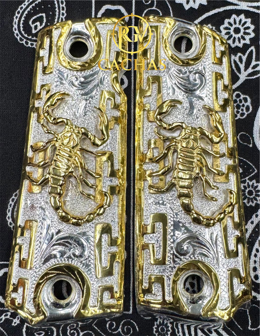 1911 Full Size Scorpion Greek Border Grips