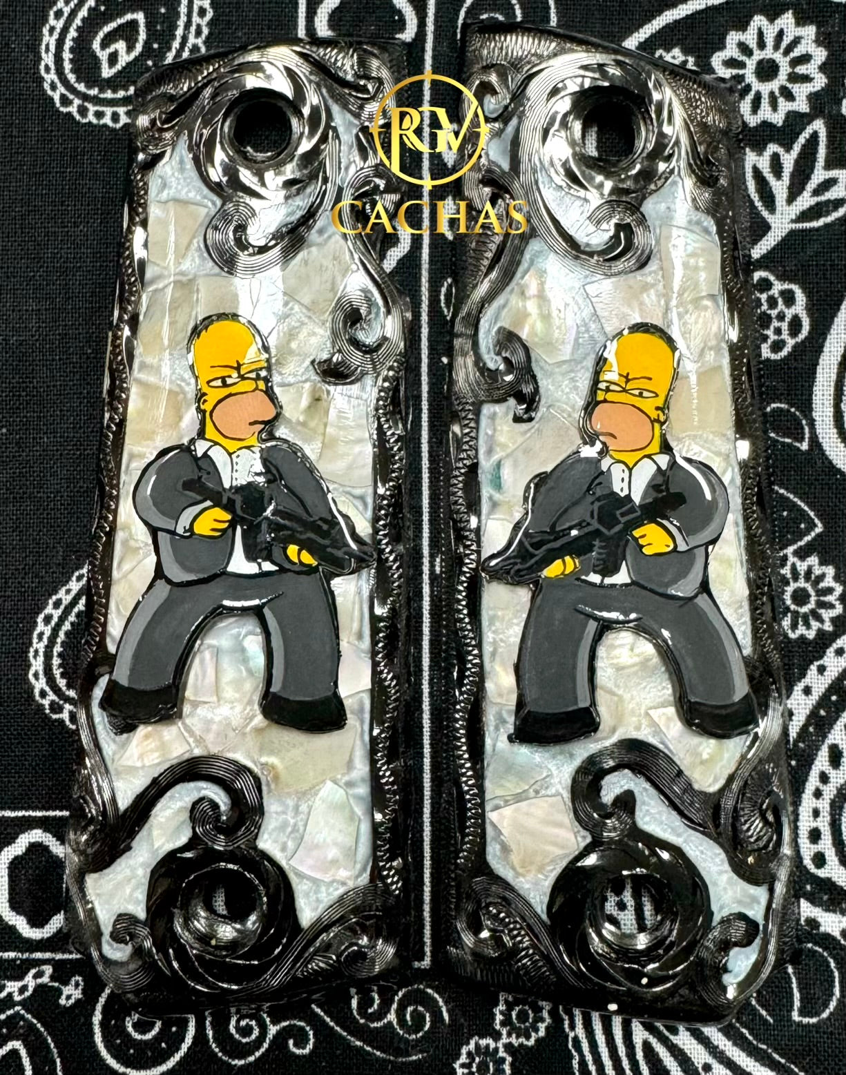 1911 Full Size The Simpsons Homer Grips