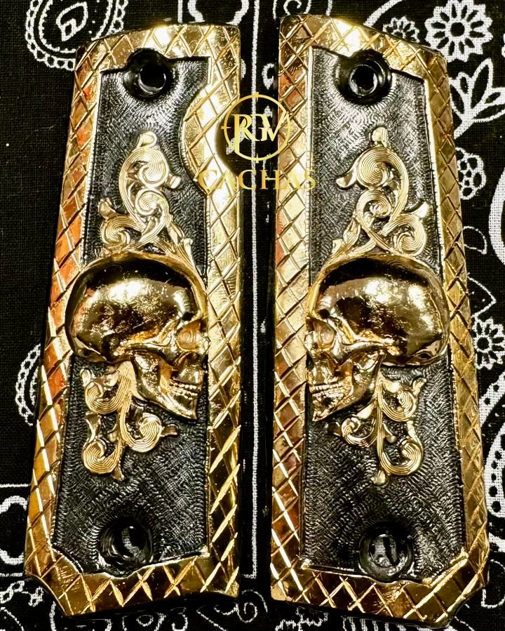 1911 Full Size Skull Grips