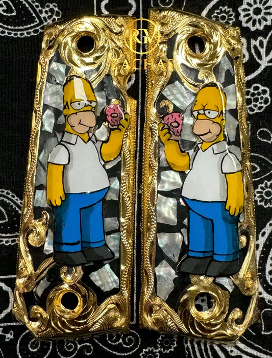 1911 Full Size The Simpsons Homer Nacar Grips