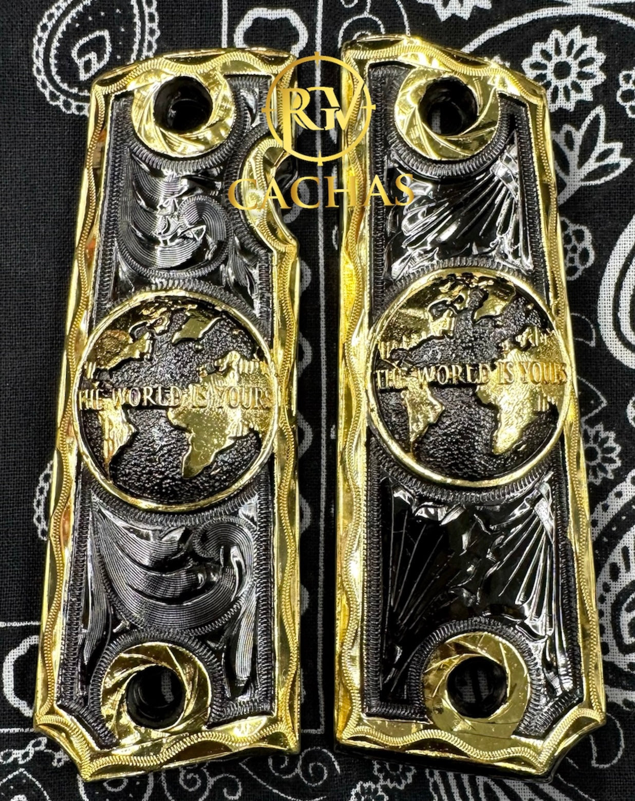 1911 Full Size The World Is Yours Grips