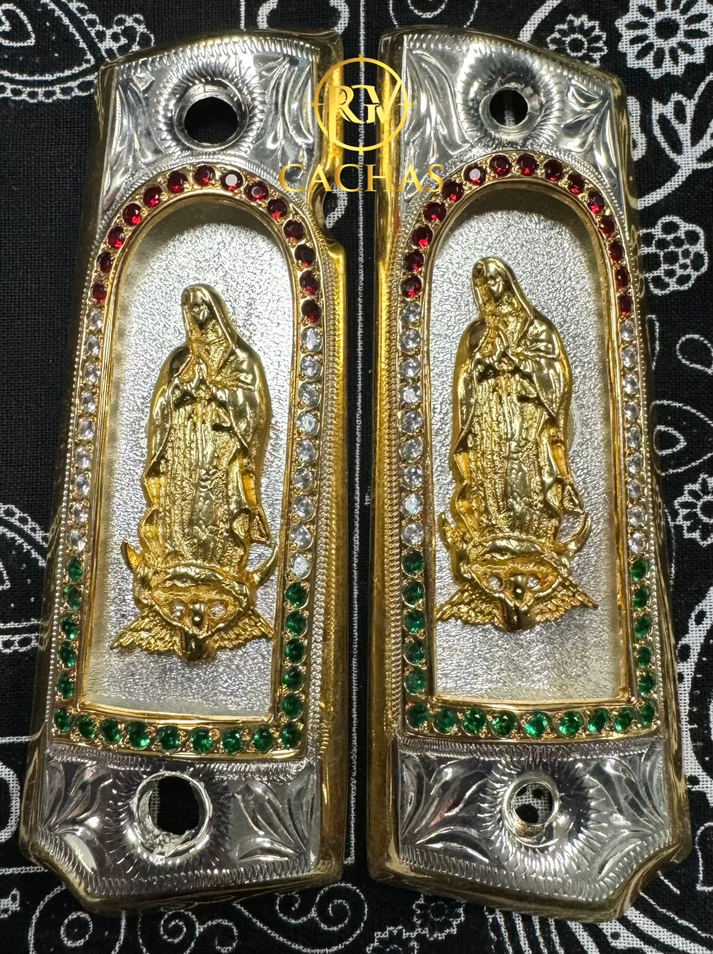 1911 Full Size Virgin Mary Stone Grips