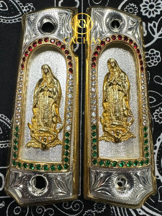 1911 Full Size Virgin Mary Stone Grips