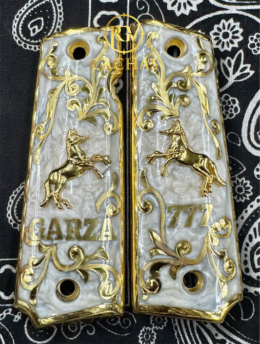 1911 Full Size Custom Name Colt Horse Grips