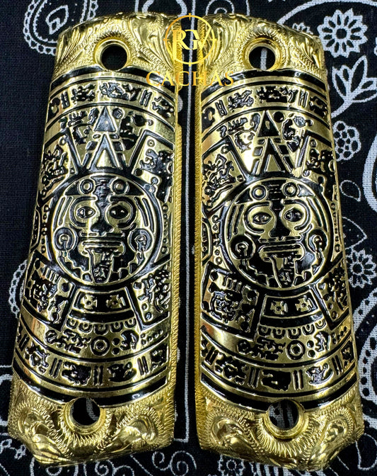 1911 Full Size Calendario Azteca Grips
